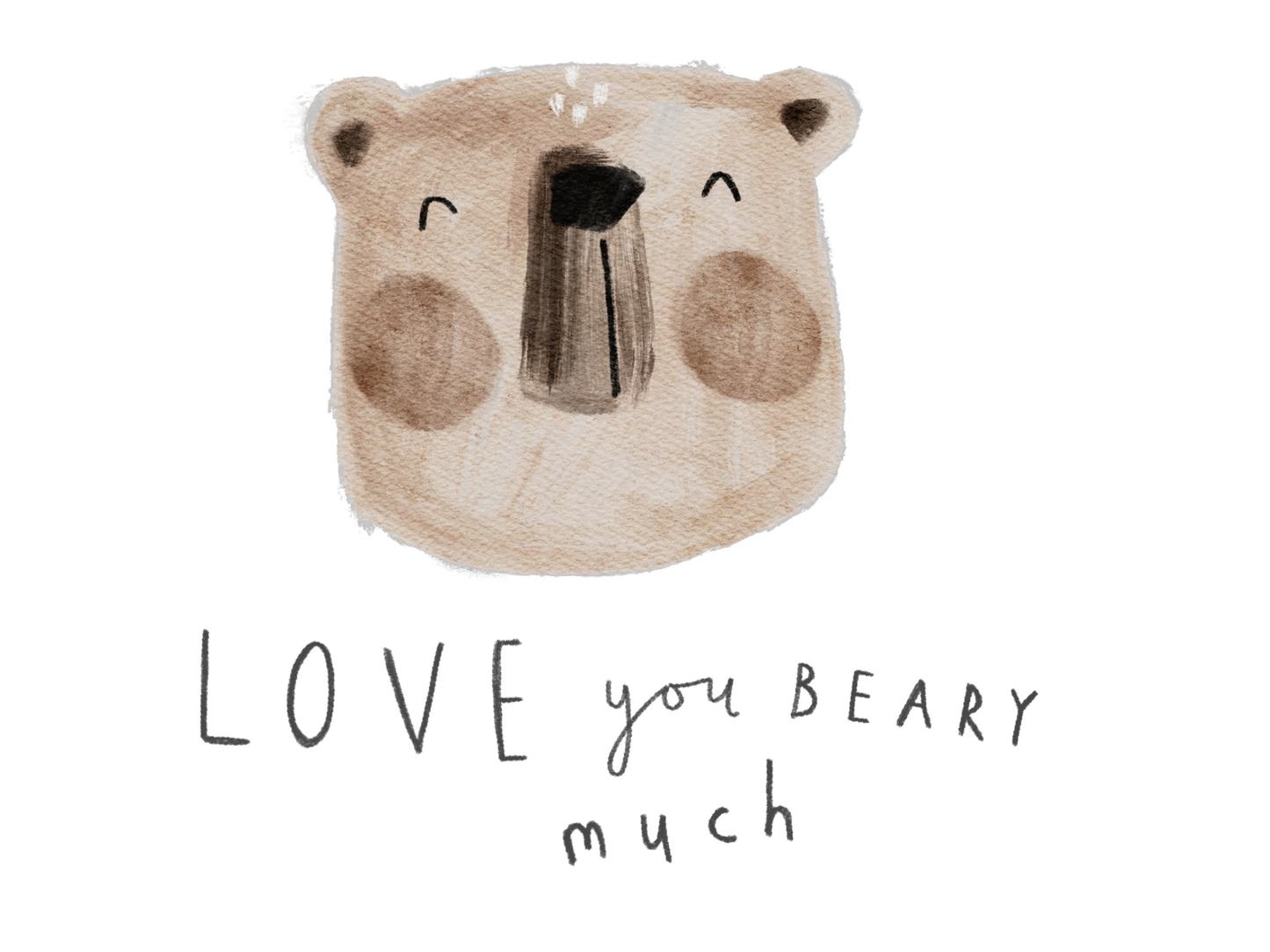Bügelbild Love You Beary Much