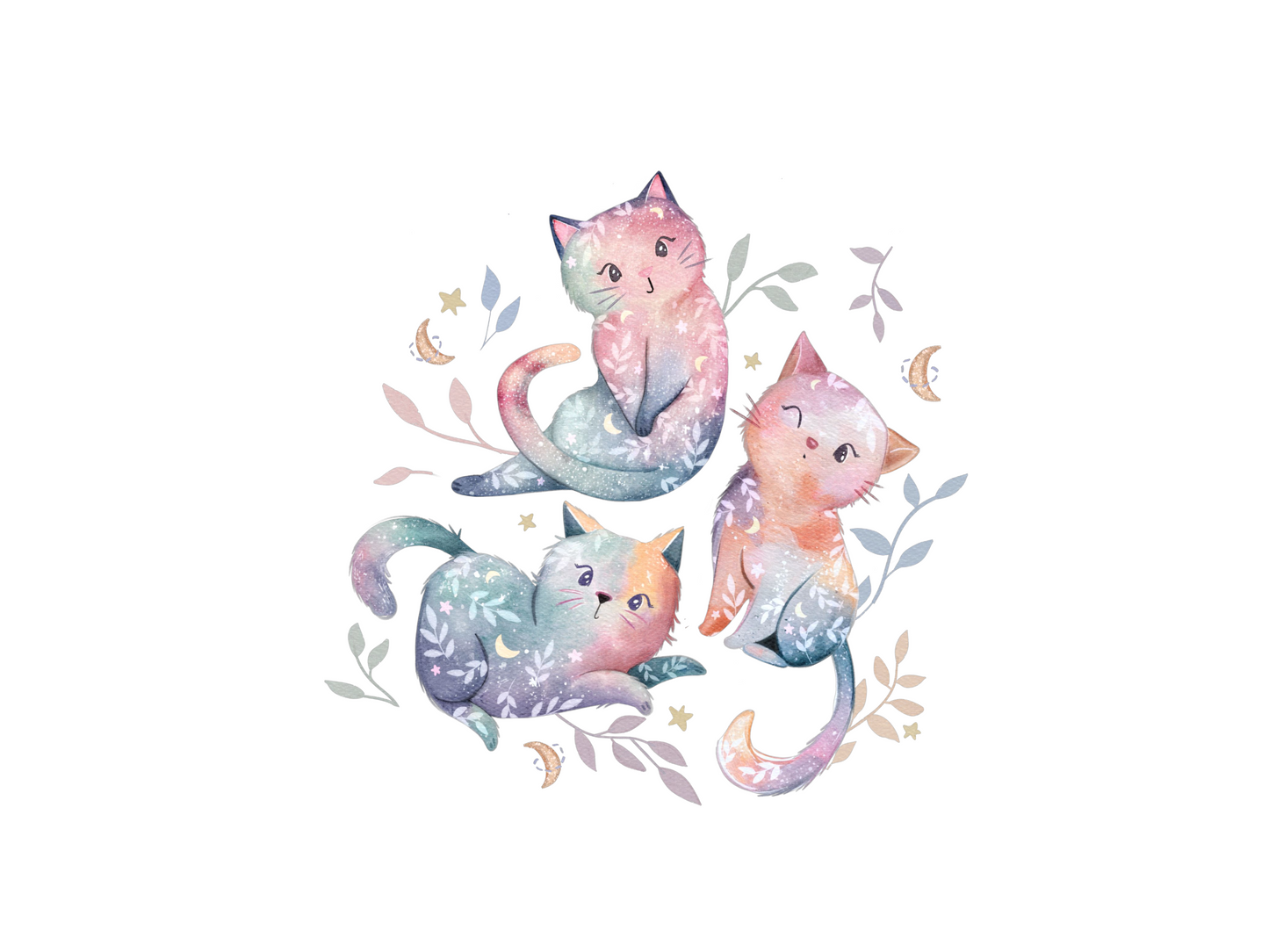 Bügelbild Mystic Cats