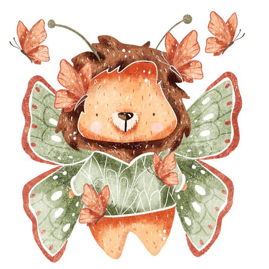 Bügelbild Schmetterlingslöwe