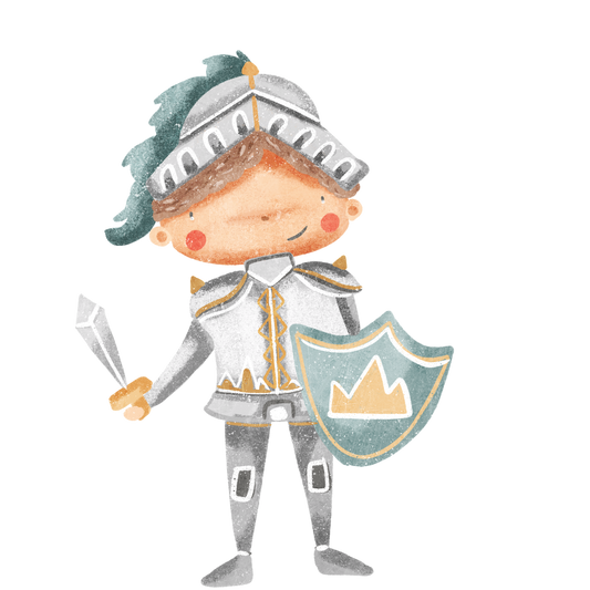 Bügelbild Ritter Märchenwelt