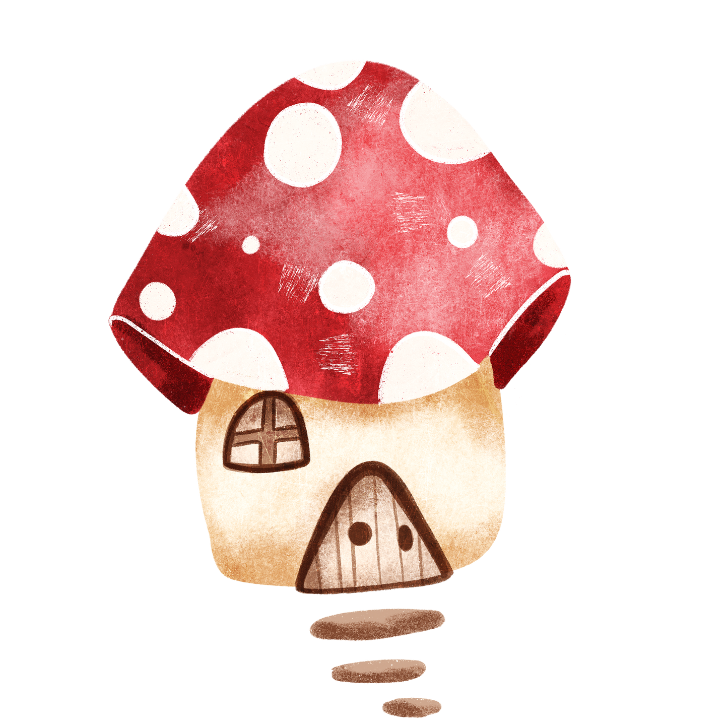 Bügelbild Pilzhaus
