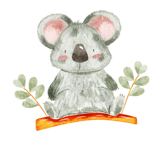 Bügelbild Koala auf dem Ast