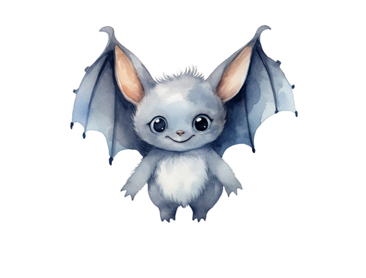 Bügelbild Fledermaus