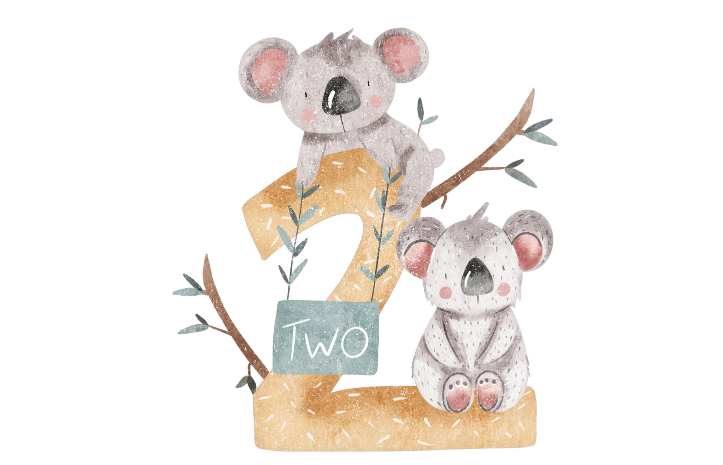 Bügelbild Geburtstag Koala 2