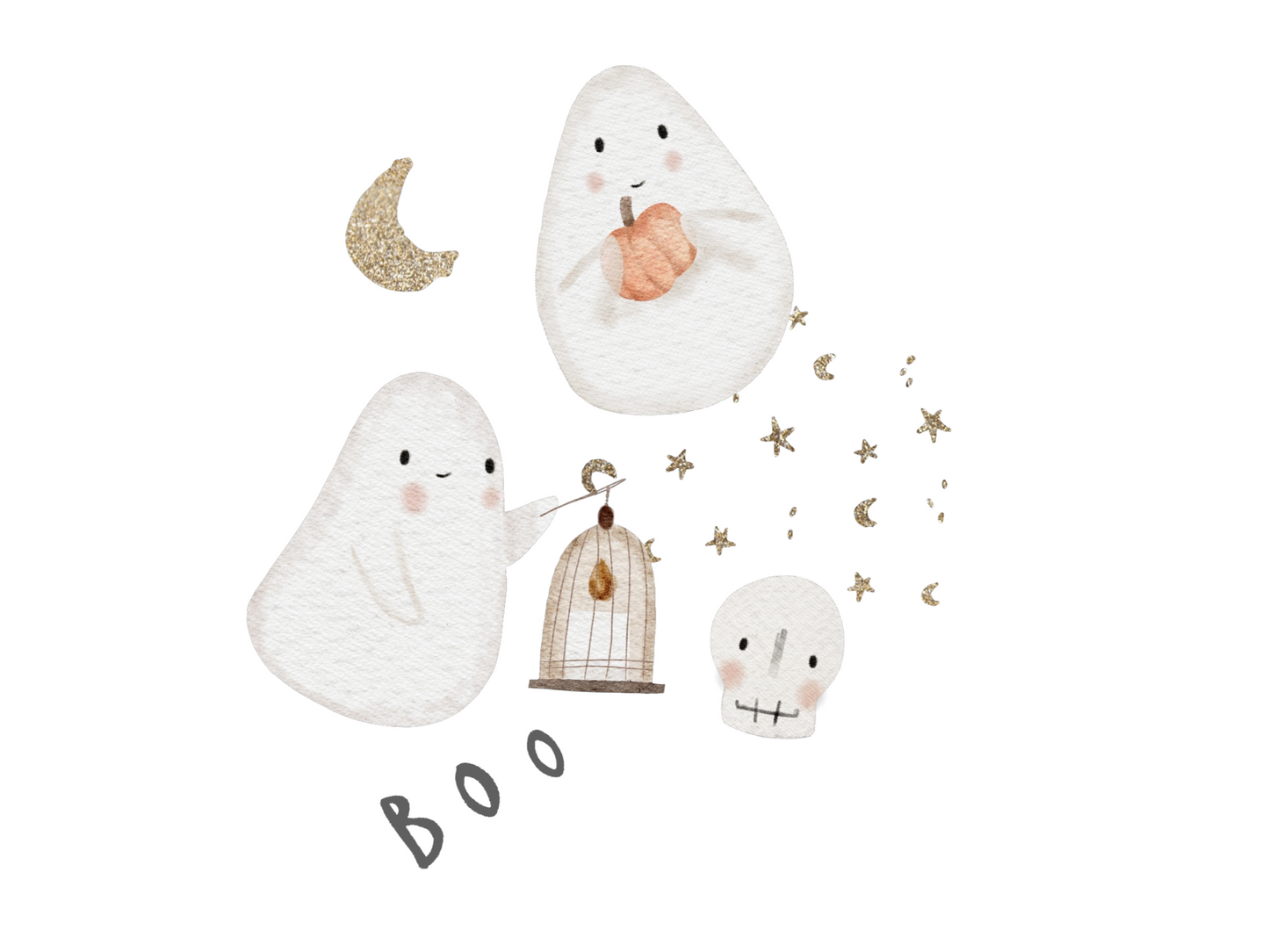 Bügelbild Gespenster