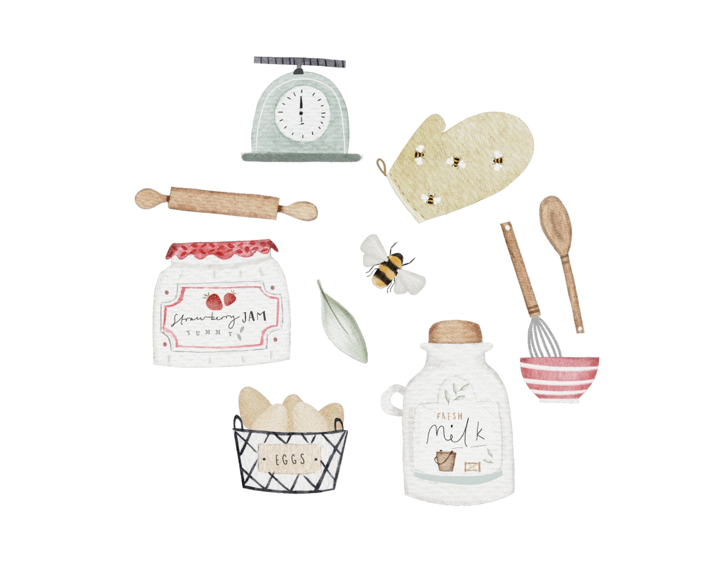 Bügelbild Bäckerei