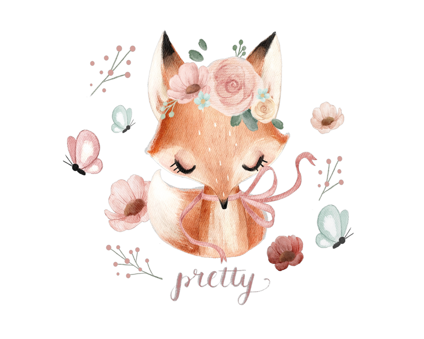 Bügelbild pretty Fox