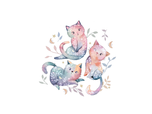 Bügelbild Mystic Cats