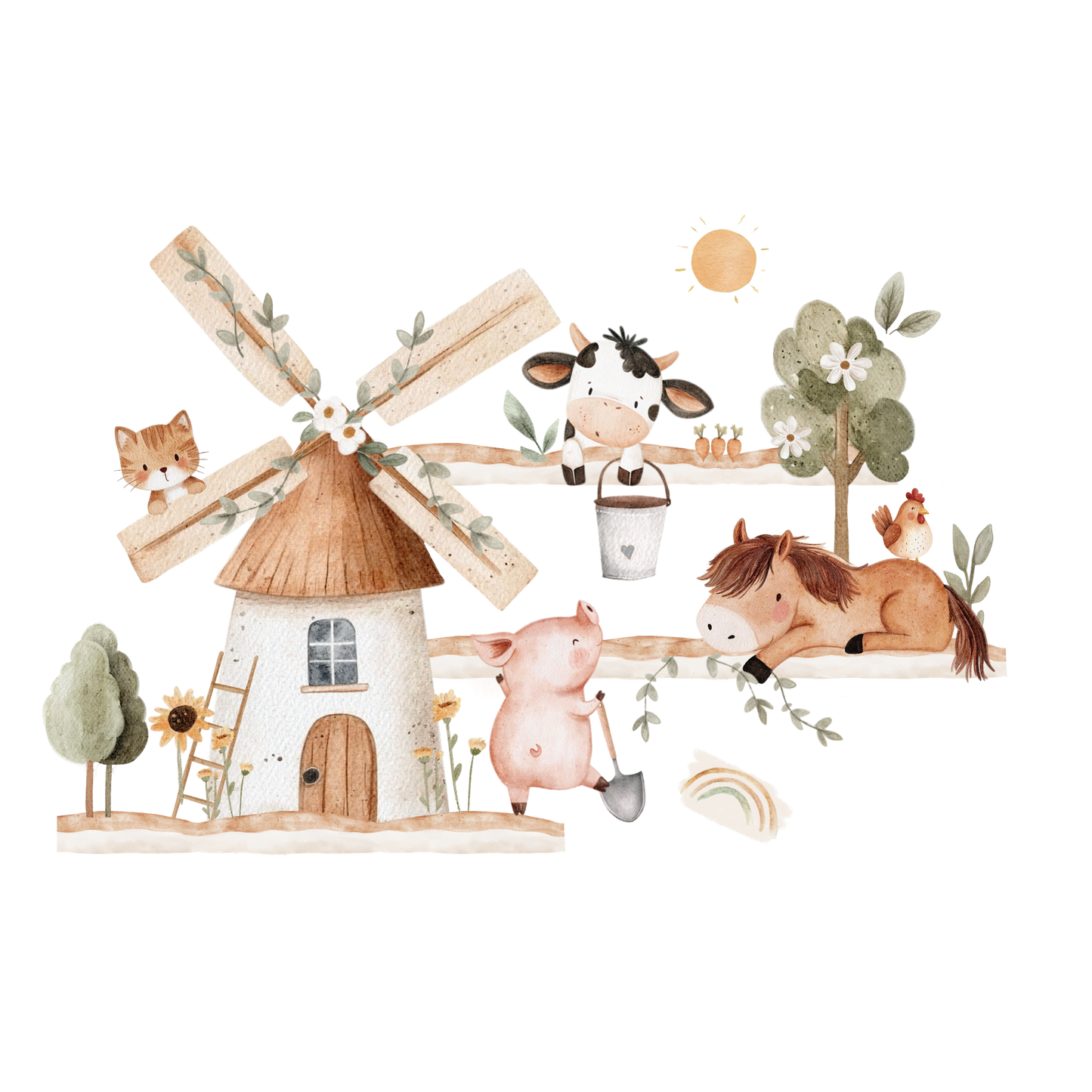 Bügelbild Bauernhof