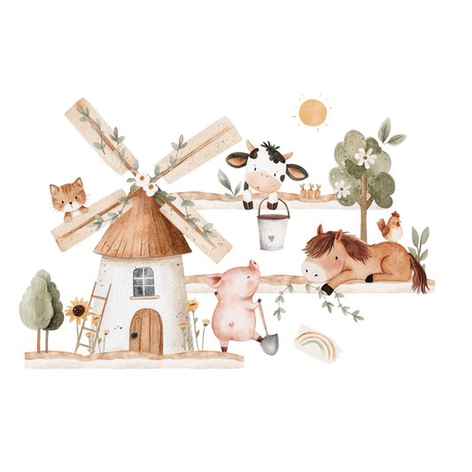 Bügelbild Bauernhof